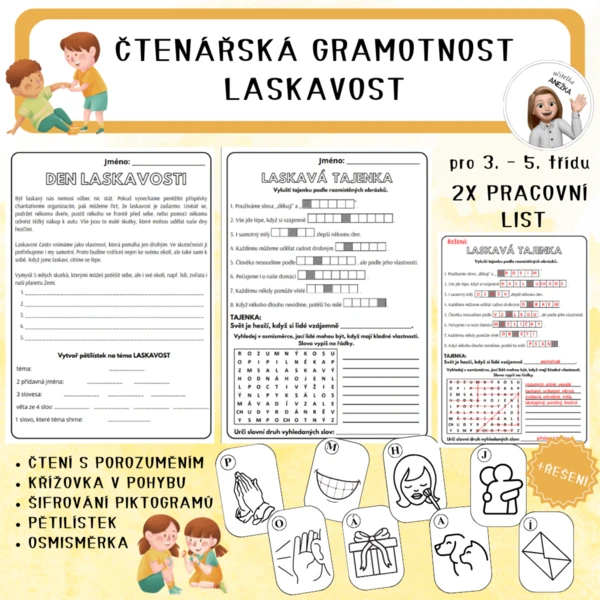 DEN LASKAVOSTI - ČTENÁŘSKÁ GRAMOTNOST (3. - 5. TŘÍDA) 1