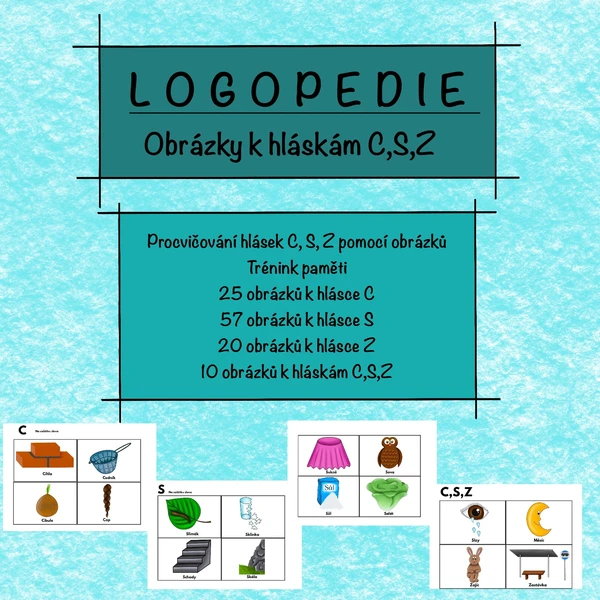 LOGOPEDIE - obrázky k hláskám C,S,Z 1