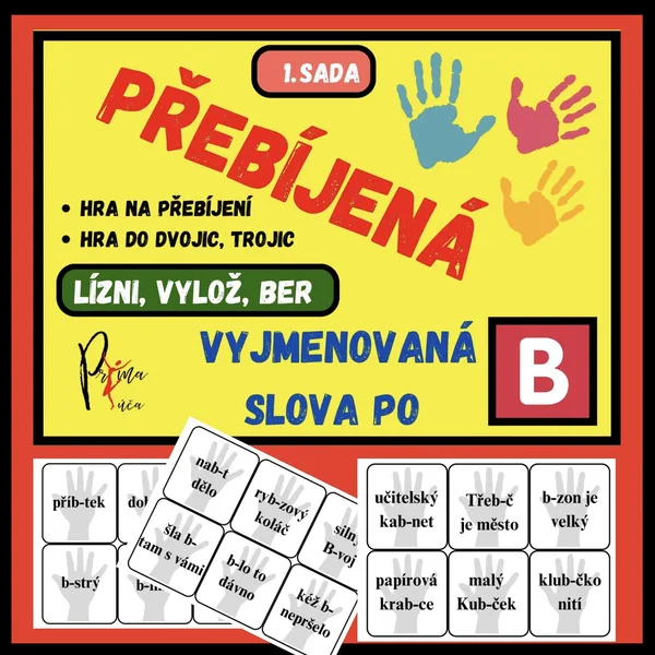VYJMENOVANÁ SLOVA - HRA DO DVOJIC, TROJIC - PŘEBÍJENÁ 1