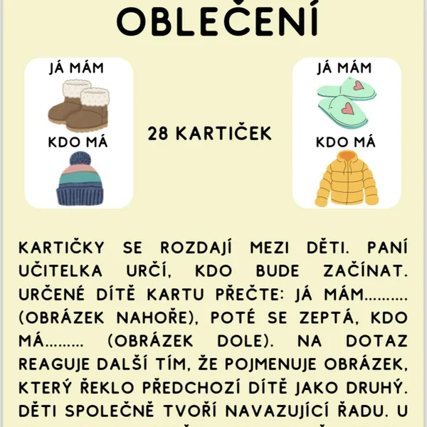 Já mám, kdo má OBLEČENÍ  1