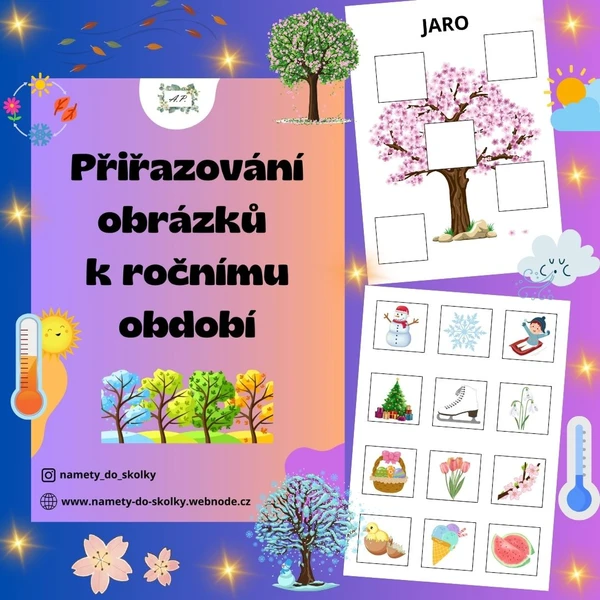 Přiřazování obrázků k ročnímu období  1
