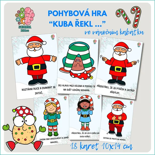 Pohybová hra Kuba řekl (vánoční verze) 1