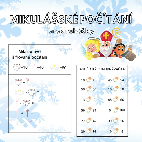 Mikulášské počítání pro druháčky 1
