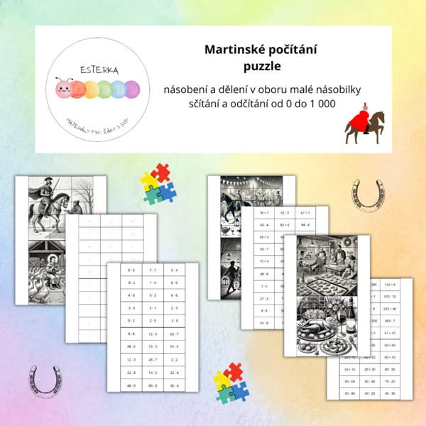Martinské počítání - puzzle 1