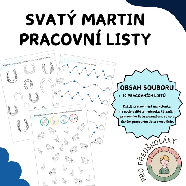 Svatý Martin - Pracovní listy  1