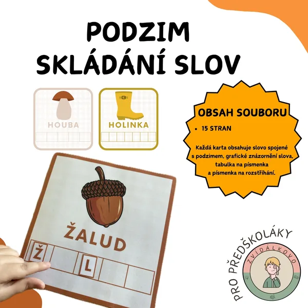 Podzim - skládání slov  1