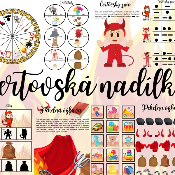 Čertovská nadílka - pracovní listy- 1