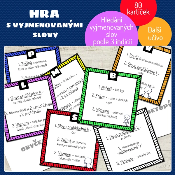 Hra s vyjmenovanými slovy 1