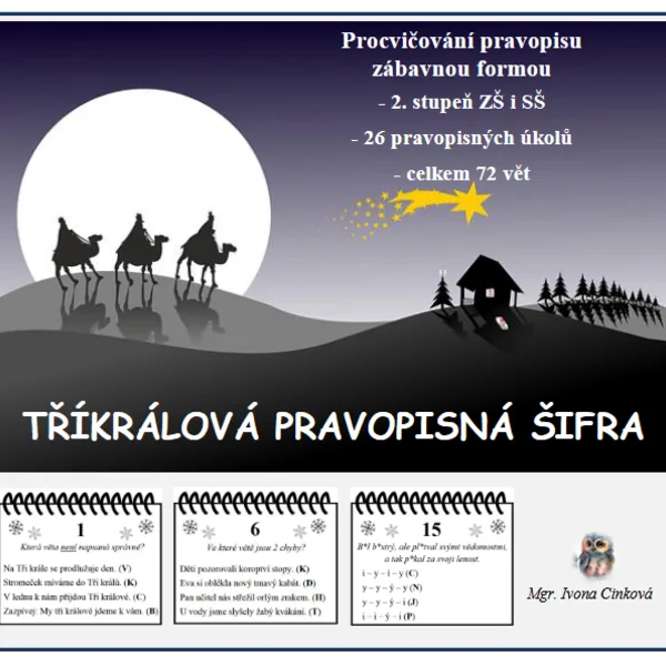 Tříkrálová pravopisná šifra 1