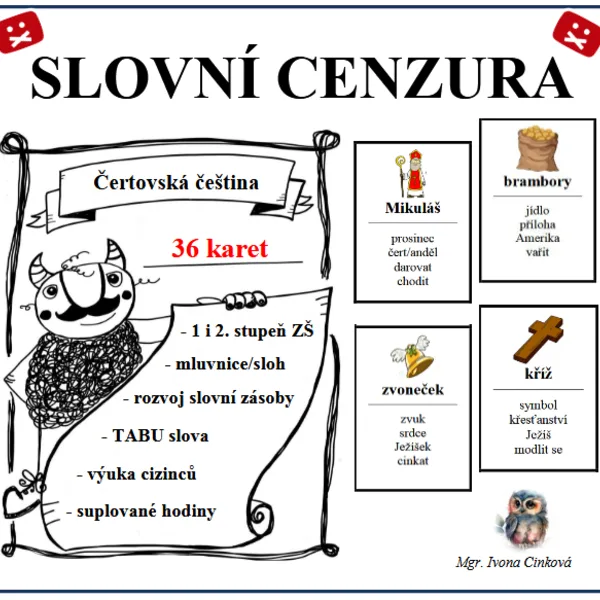 Slovní cenzura - čert, Mikuláš, anděl 1