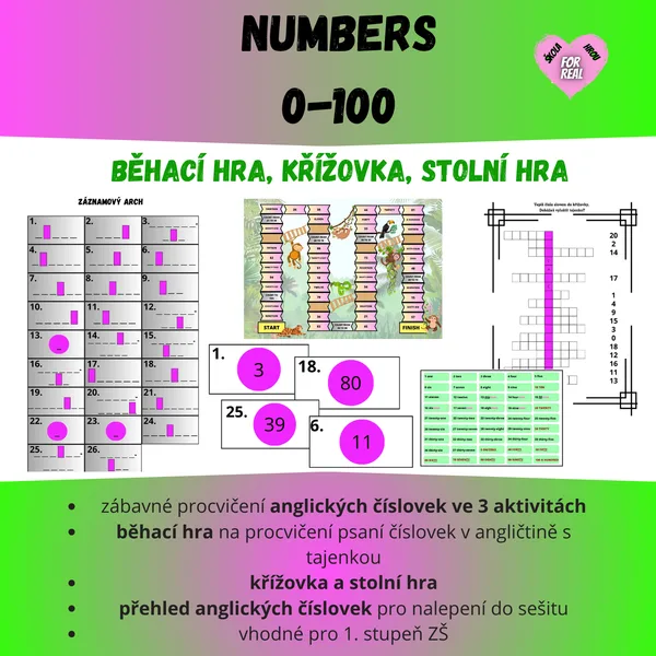 Numbers 0-100 1