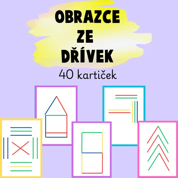 Obrazce ze dřívek (šablony pro skládání dřívek) 1