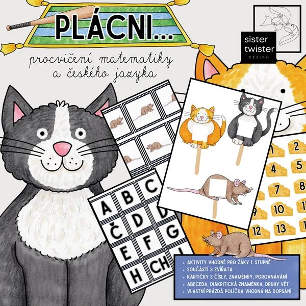 Plácni (procvičení matematiky a českého jazyka) 1