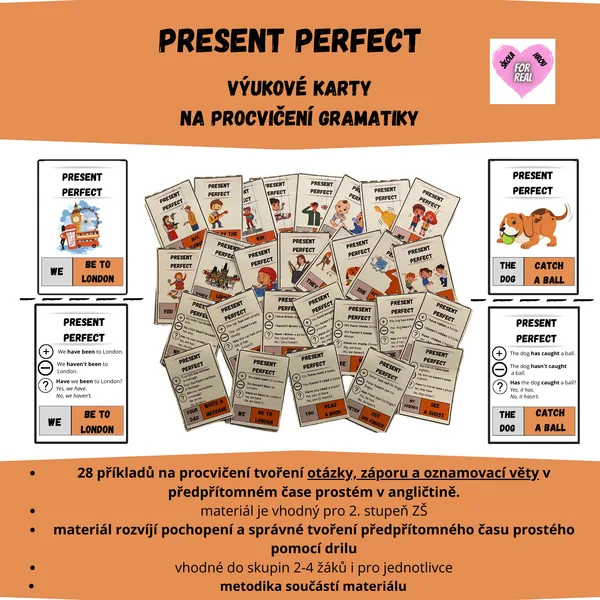 Present perfect - výukové karty 1
