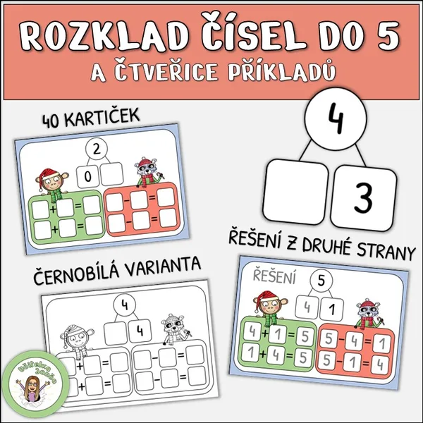 Rozklad čísel do 5 1