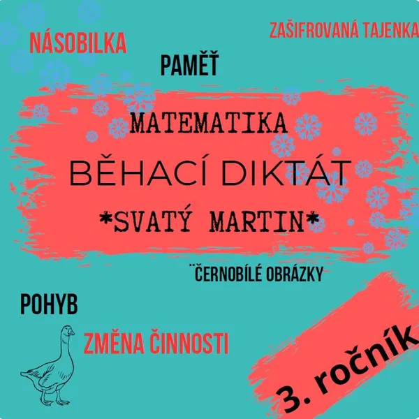 Matematika běhací diktát - sv. Martin 3. ročník  1