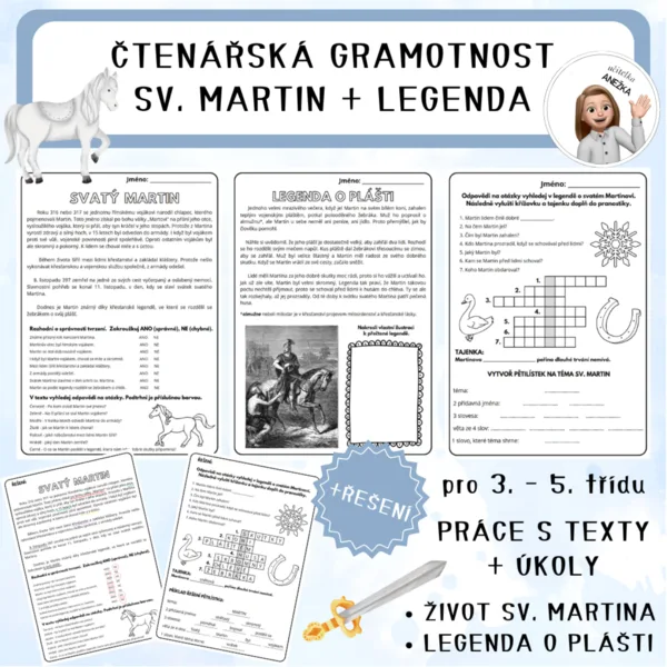 SV. MARTIN - ČTENÁŘSKÁ GRAMOTNOST (3. - 5. třída) 1