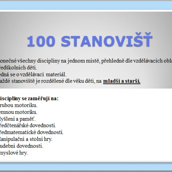 100 stanovišť 1