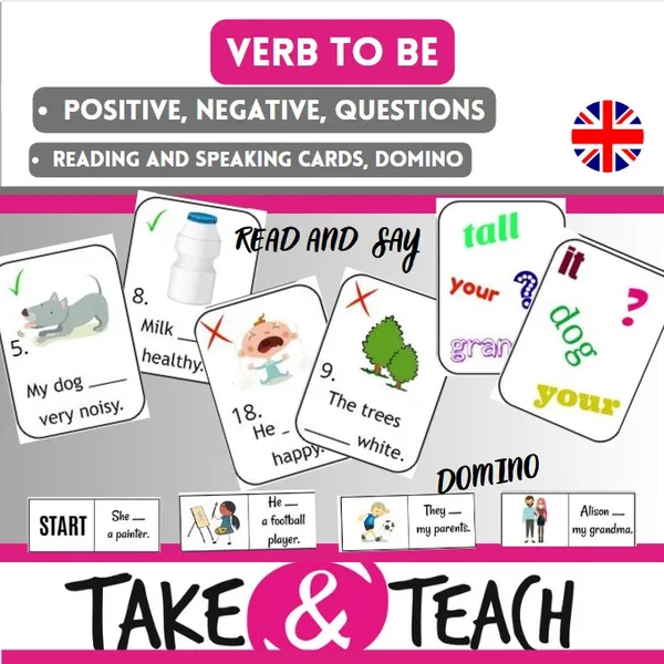 VERB to BE - positive, negative, question 1