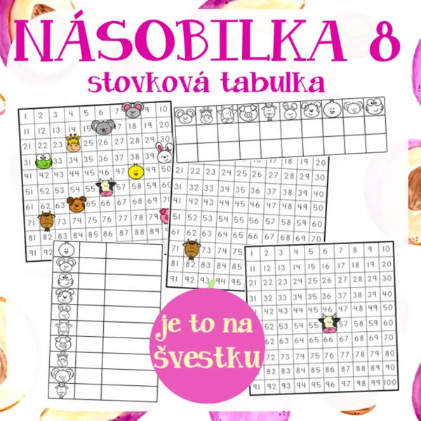 Násobilka 8 - stovková tabulka 1