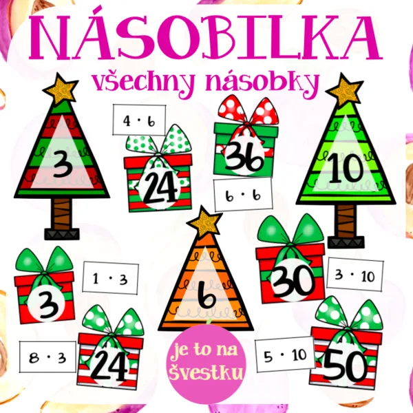 Vánoční přiřazování násobků 1
