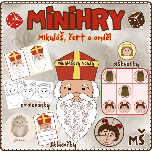 MINIHRY - Mikuláš, čert, anděl  1