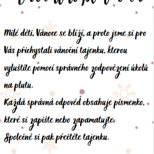 Adventní plotovka 1