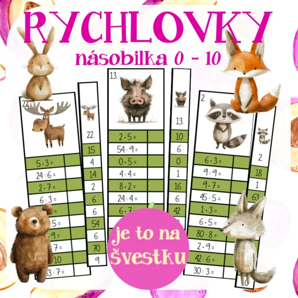 Rychlovky - násobilka - násobení i dělení 1