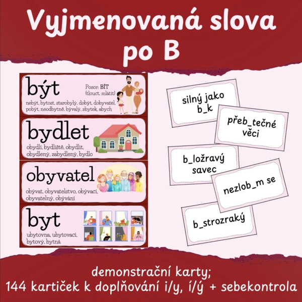Vyjmenovaná slova po B 1