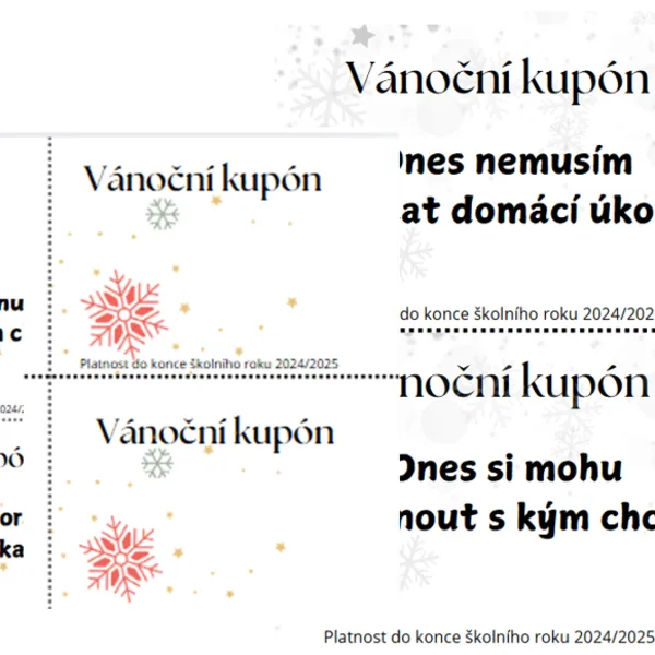 Vánoční kupóny  1