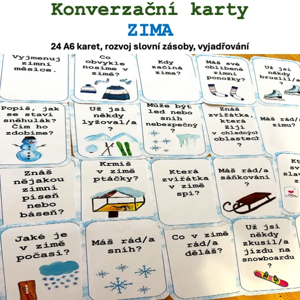 Konverzační karty - ZIMA 1
