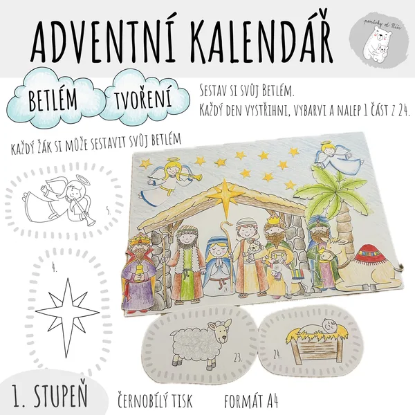 Adventní kalendář - Betlém 1
