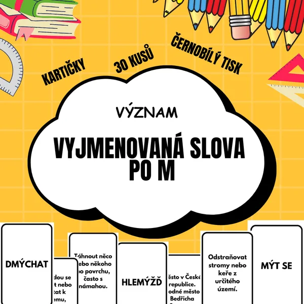 Význam vyjmenovaných slov po M  1