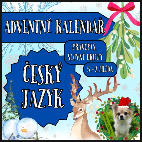 Adventní kalendář - český jazyk 1