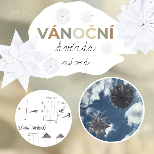 Vánoční hvězda – návod 1