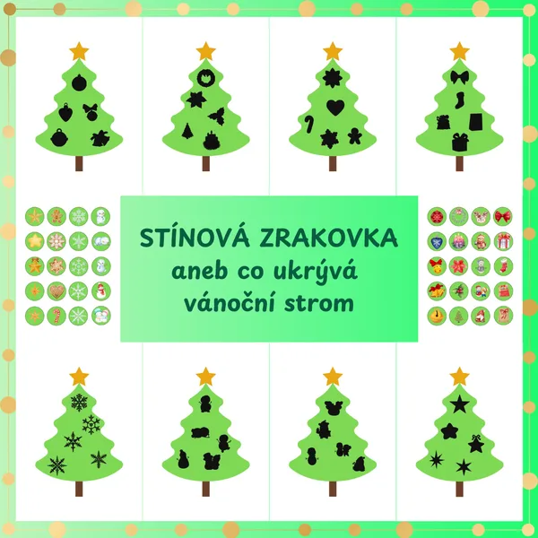 Vánoční stromeček - stínová zrakovka 1