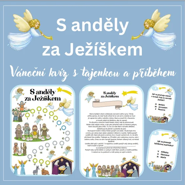 S anděly za Ježíškem - vánoční běhací kvíz s tajenkou a příběhem 1