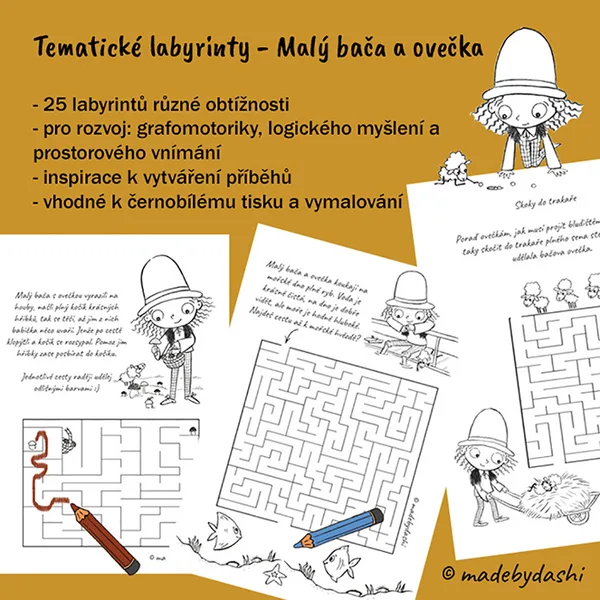 Zábavné labyrinty - Malý bača a ovečka 1