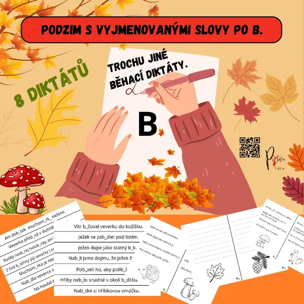 VYJMENOVANÁ SLOVA PO - b- TROCHU JINÉ BĚHACÍ DIKTÁTY 1