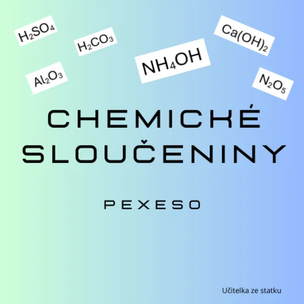 Chemické sloučeniny - pexeso 1