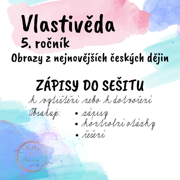 Vlastivěda 5 - Obrazy z nejnovějších českých dějin 1