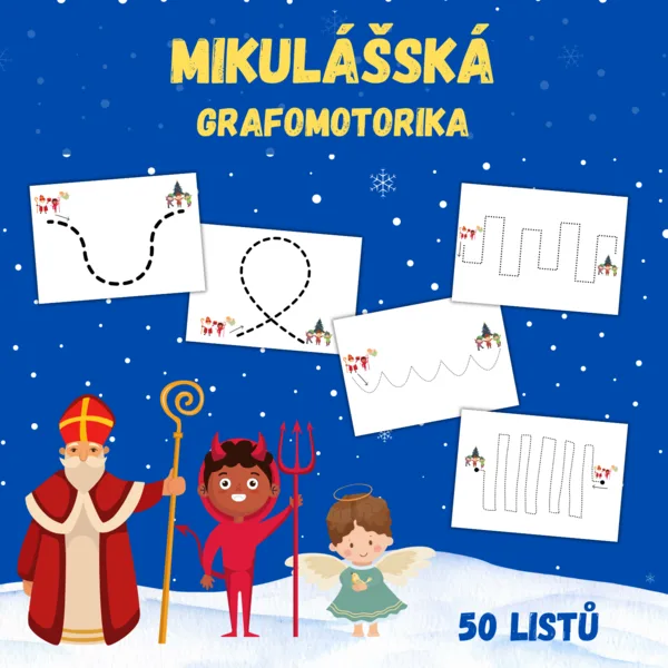 Mikulášská grafomotorika 1