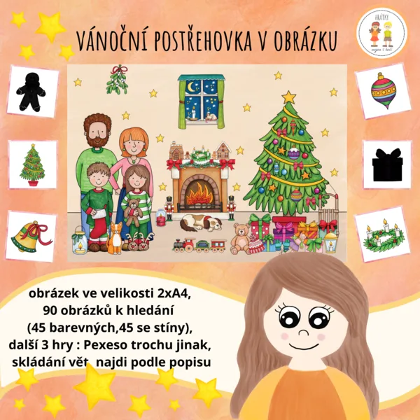 Vánoční postřehovka v obrázku 1