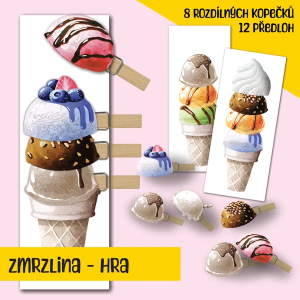 Zmrzlina - hra na skládání podle vzoru 1