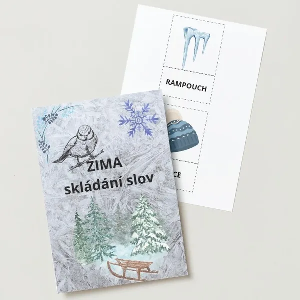 ZIMA - skládání slov 1