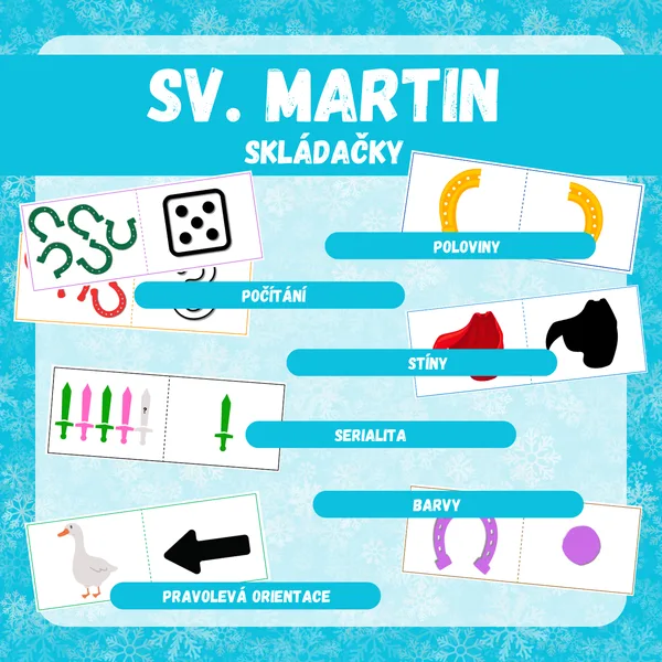 Svatý Martin - skládačky 1