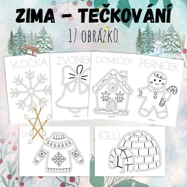 Tečkování - zima 1