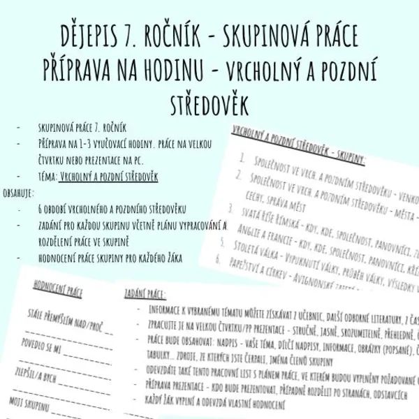 Vrcholný a pozdní středověk 1