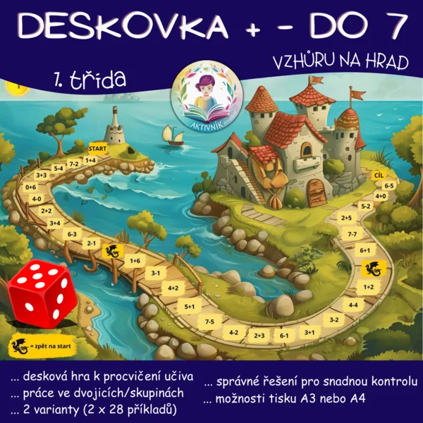 VZHŮRU NA HRAD - počítání do 7 1