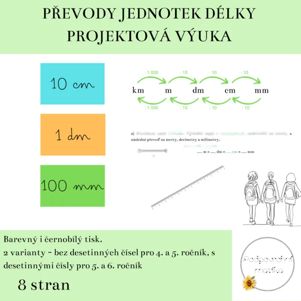 Převody jednotek délky - projektová výuka 1